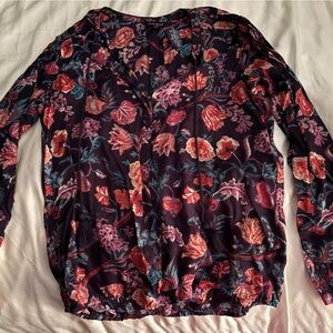 Floral Long Sleeve Women's Top